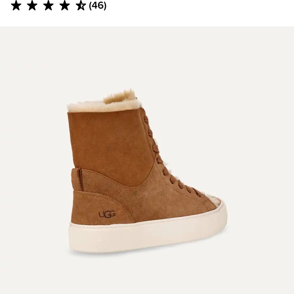 UGG Women's Tan High-Top Sneakers - Picture 3 of 6